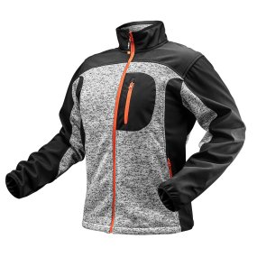 Blusa da lavoro in maglia con inserti di rinforzo in softshell, taglia XL